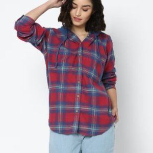 American Eagle Hooded Flannel